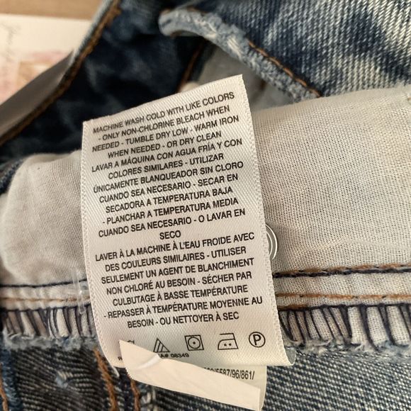 Jessica Simpson Womens Lived In Vintage Hi Rise Straight Jeans, Size 28 NWT $79 - Picture 5 of 12